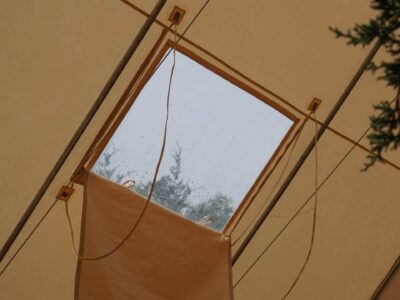 Glamping: Furnished Queen Bed Tent w/ A/C